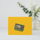 Retro-TV Postkarte (Stehend Vorderseite)