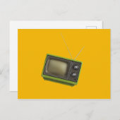 Retro-TV Postkarte (Vorne/Hinten)