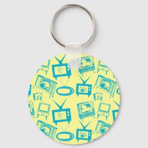 Retro-TV Schlüsselanhänger
