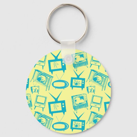 Retro-TV Schlüsselanhänger (Vorderseite)