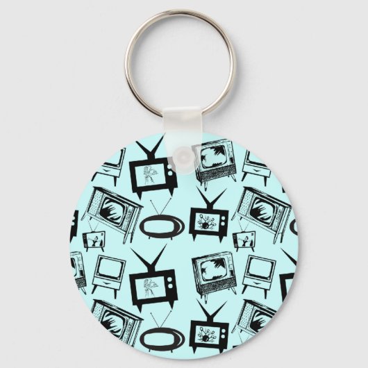 Retro-TV Schlüsselanhänger (Vorderseite)