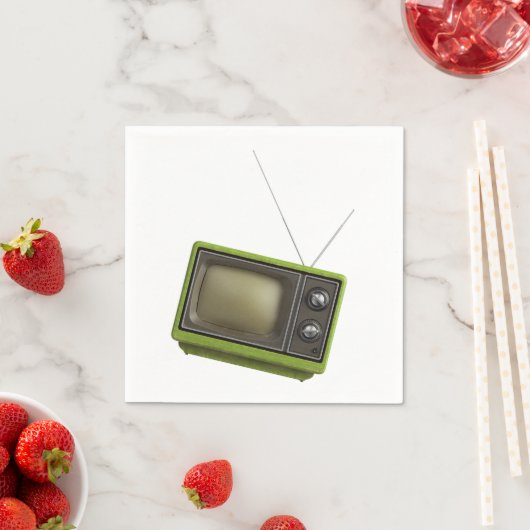 Retro-TV Serviette (Beispiel)