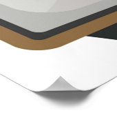 Retro TV Set Illustration TV Graphic Poster (Ecke)