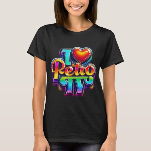 Retro TV T-Shirt (Vorderseite)