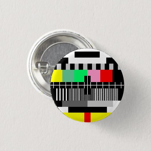 Retro-Tv-Testbildschirm Button (Vorne & Hinten)
