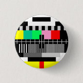 Retro-Tv-Testbildschirm Button (Vorderseite)