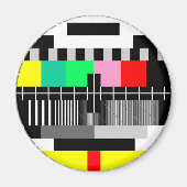 Retro-Tv-Testbildschirm Magnet (Vorne)