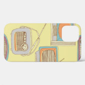 Retro-TV und Radio. nahtloses Muster Case-Mate iPhone Hülle (Rückseite (Horizontal))