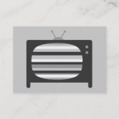 Retro-TV-Visitenkarten Visitenkarte (Rückseite)