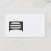 Retro-TV-Visitenkarten Visitenkarte (Rückseite)