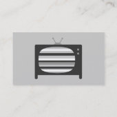 Retro-TV-Visitenkarten Visitenkarte (Rückseite)