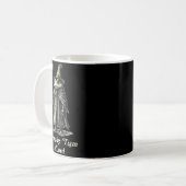 Retro T'was The tism M'lord Funny Witch Frog Graph Kaffeetasse (Vorderseite Links)