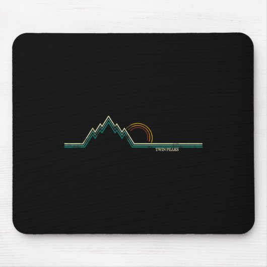 Retro Twin Peaks  Mousepad (Vorne)