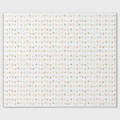 Retro Twinkle Lights Geschenkpapier (Flach)