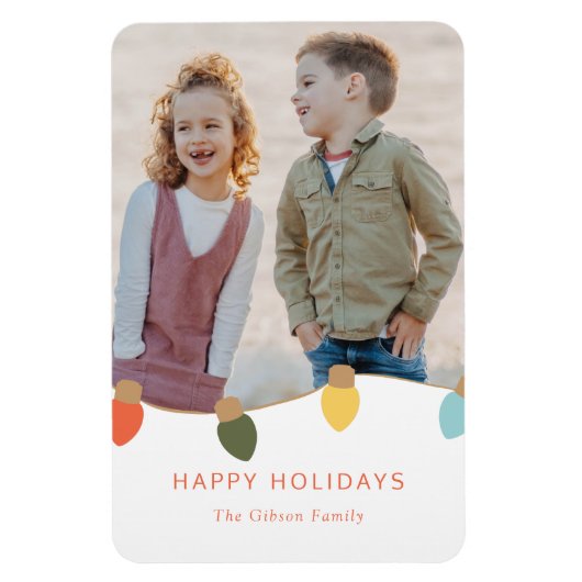 Retro Twinkle Lights Magnet (Vertikal)