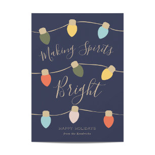 Retro Twinkles Holiday Card Feiertagskarte