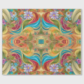 Retro-Twisted Bio Hippy Geschenkpapier (Flach)