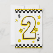 Retro Two Cool 2nd Birthday Party  Einladung (Rückseite)