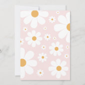 Retro Two Groovy 70er Jahre Art Einladung zum Gebu (Rückseite)