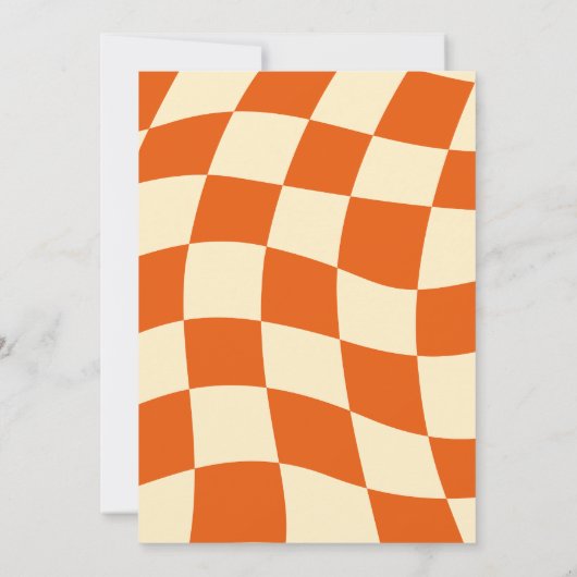 Retro Two Groovy Boy Einladung (Rückseite)