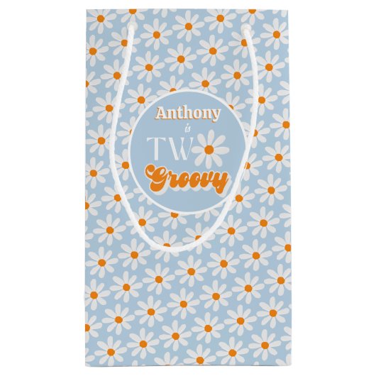 Retro Two Groovy Boys 2. Kleine Geschenktüte (Rückseite)