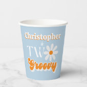 Retro Two Groovy Boys 2. Pappbecher (Vorderseite)