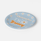 Retro Two Groovy Boys 2. Pappteller (Schrägansicht)