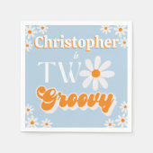 Retro Two Groovy Boys 2. Serviette (Vorderseite)