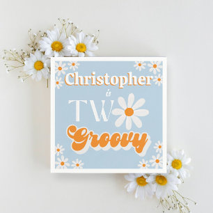 Retro Two Groovy Boys 2. Serviette