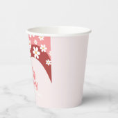 Retro Two Groovy daisy boho floral 2. Geburtstag Pappbecher (Links)