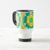 Retro-Tye-Tasse Reisebecher (Vorderseite Links)