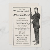 Retro-Typ der Alten Schule Einladung (Vorne/Hinten)