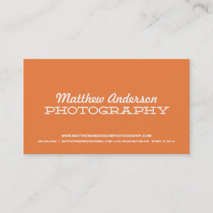 RETRO-TYP   FOTOGRAFISCHE GESCHÄFTSKARTE VISITENKARTE