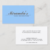 RETRO-TYPBEHANDLUNG AUF BLAUE-Visitenkarte Visitenkarte (Vorne/Hinten)