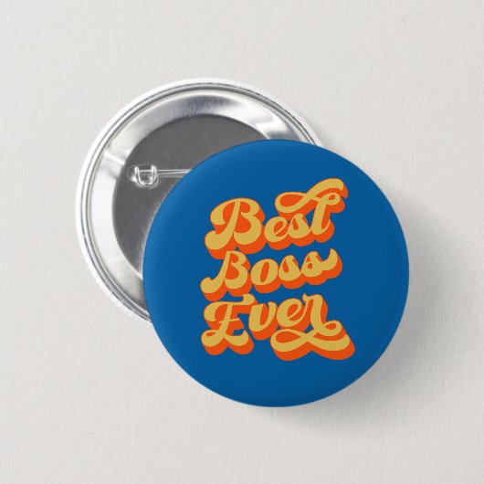 Retro Type Best Boss je Button (Vorne & Hinten)