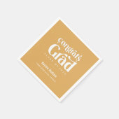 Retro Type Graduation Party Napkins Serviette (Ecke)