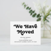 Retro Typografie | Ankündigung Postkarte (Stehend Vorderseite)