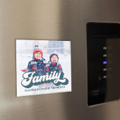 Retro Typografie aus einfachen Fotos Magnet