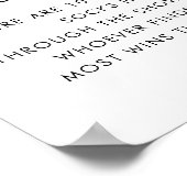 Retro Typografie Baby Sock Hunt Babyduschzeichen Poster (Ecke)