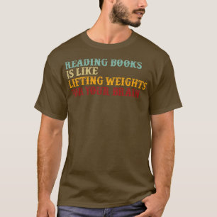 Retro-Typografie beim Lesen von Büchern ist wie da T-Shirt