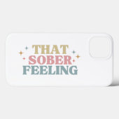 Retro Typografie, das nüchterne Gefühl, Sobribie Case-Mate iPhone Hülle (Rückseite (Horizontal))