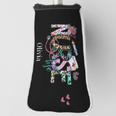 Retro-Typografie der Krankenversicherung Golf Headcover (Rotieren 90)