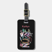 Retro-Typografie der Krankenversicherung Niedlich Gepäckanhänger (Vorderseite vertikal)