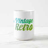 Retro-Typografie-Design - Kaffeetasse (Mittel)
