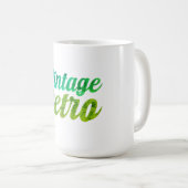 Retro-Typografie-Design - Kaffeetasse (VorderseiteRechts)