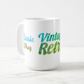 Retro-Typografie-Design - Kaffeetasse (Vorderseite Links)