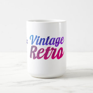 Retro-Typografie-Design - Kaffeetasse