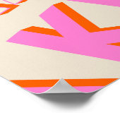 Retro Typografie, diagonal, 'Make It Fun'. Poster (Ecke)