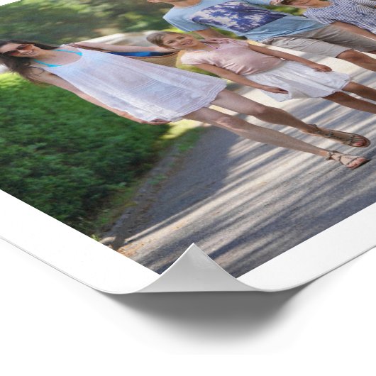 Retro Typografie FotoCollage Poster (Ecke)