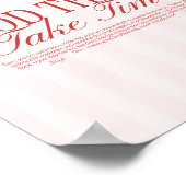 Retro Typografie "Gute Dinge brauchen Zeit" gestre Poster (Ecke)